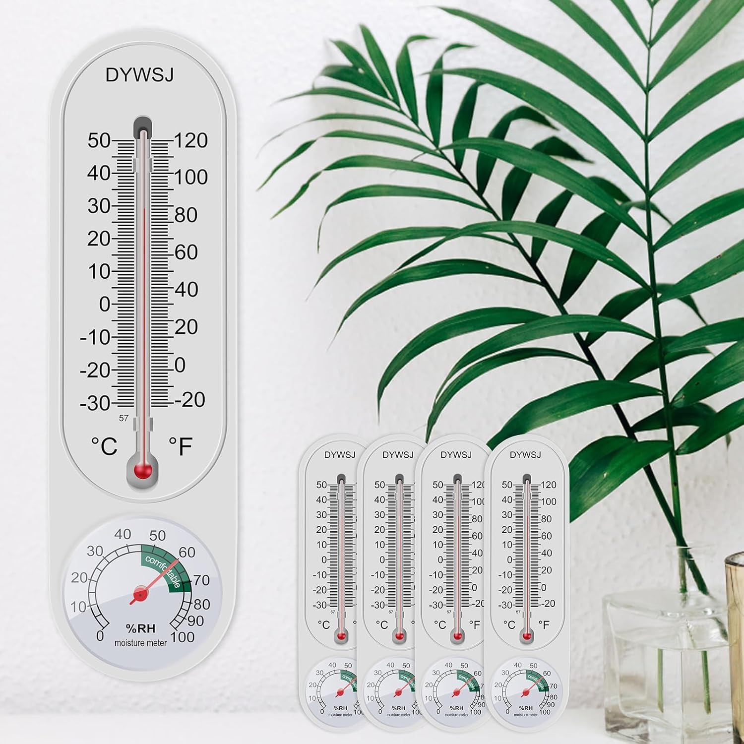 Digital Hygrometer Probe - مقياس حرارة ورطوبة للاستخدام الداخلي والخارجي،