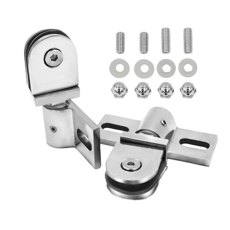 Glass Door Hinge - مشبك/مفصلة/مقبض باب زجاجي للحمام، عمود باب