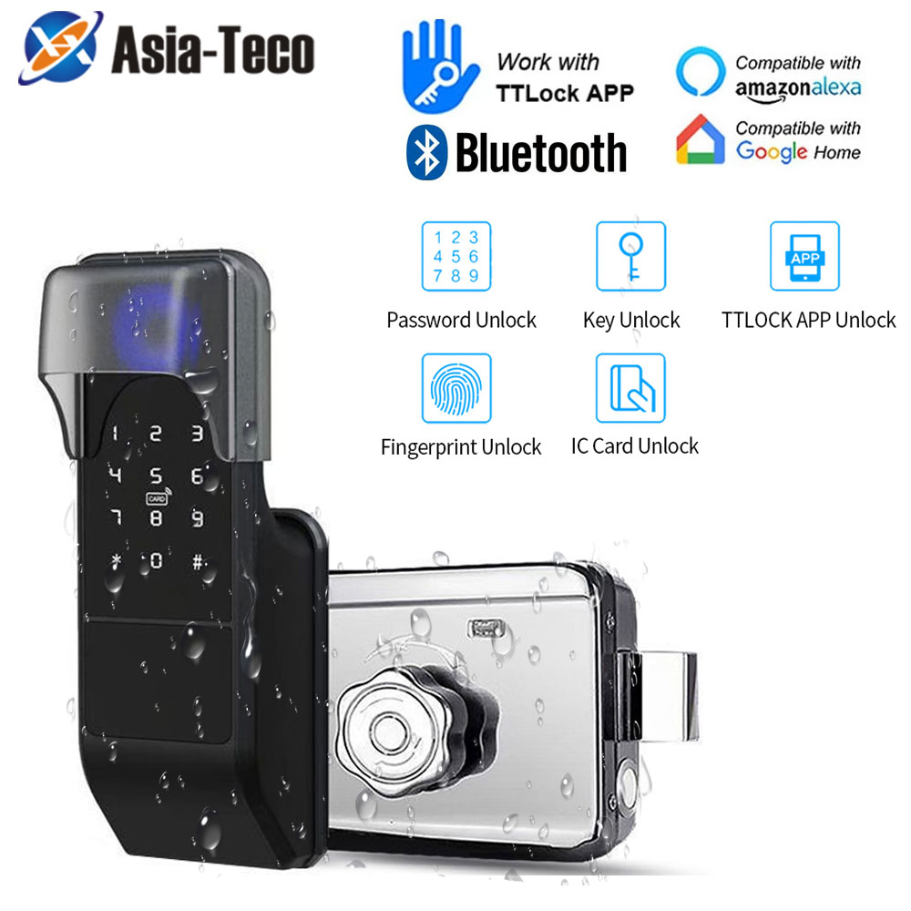 Glass Door Hinge - IP65 مقاوم للماء TTLock بصمة قفل