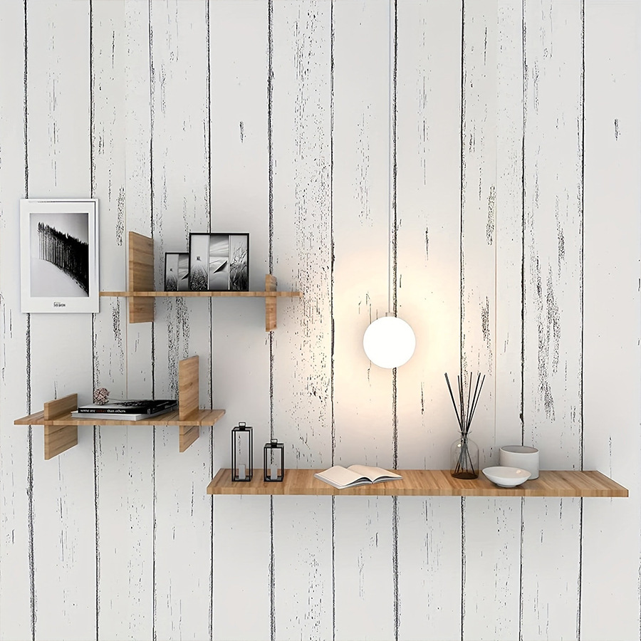 Pvc Panel Background - ورق جدران ذاتي اللصق بنمط خشبي