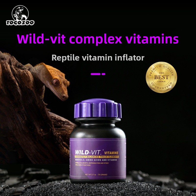 Calcium Powder Reptile - TOGOZOO WILD-VIT مسحوق الكالسيوم للزواحف مع