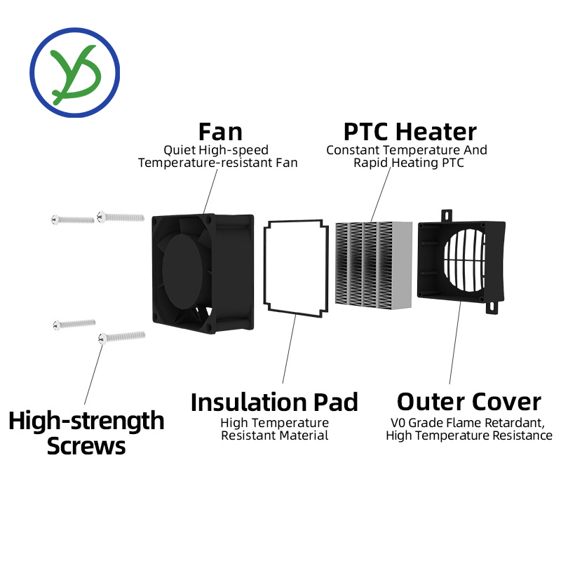 معزول PTC سخان 12 فولت ~ 220 ف - مراجعة Ceramic Heat Emitter وسعره