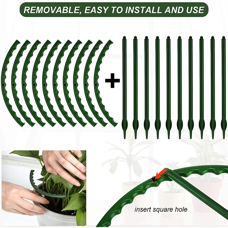 2/4/8 قطع إطار دعم نباتات بلاس - مراجعة Vine Climbing Plastic وسعره