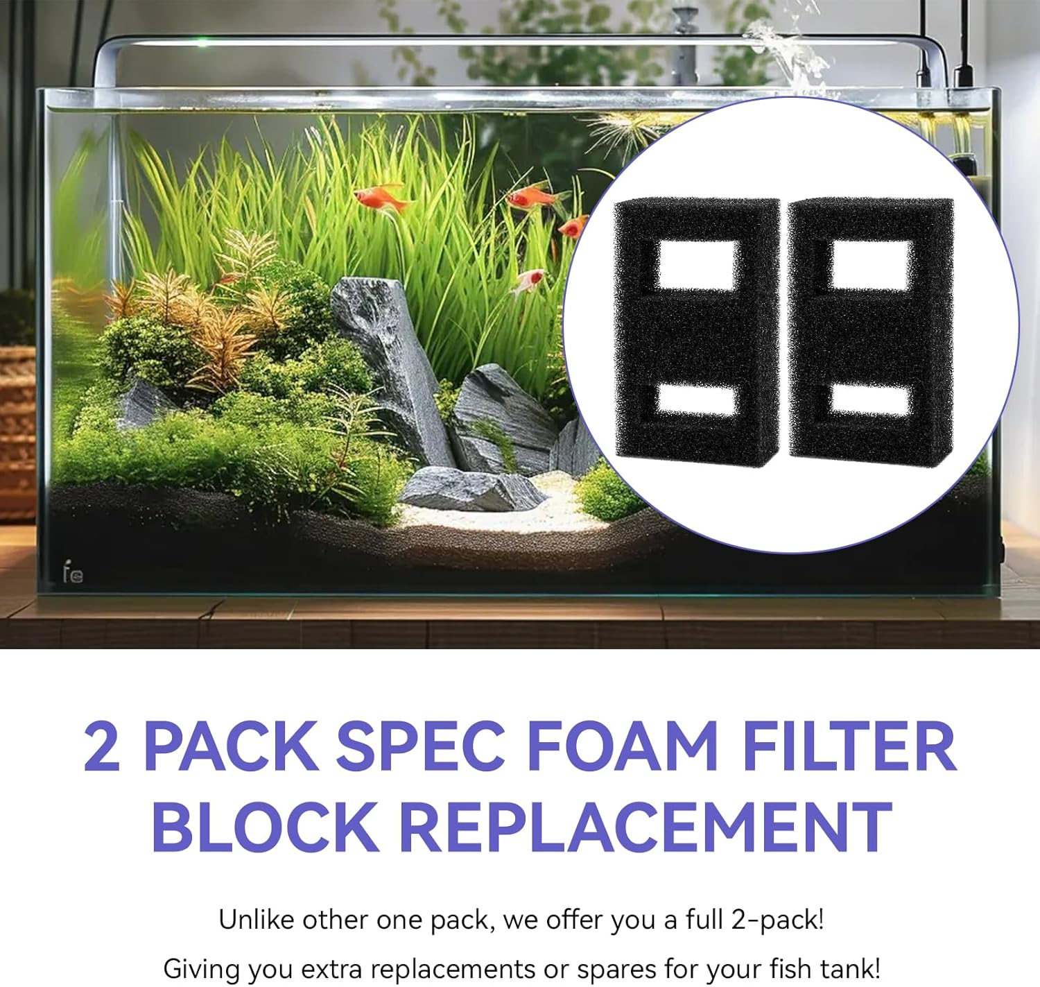 فلتر رغوي متوافق مناسب لحوض ال - مراجعة Fluval Aquarium Spec وسعره